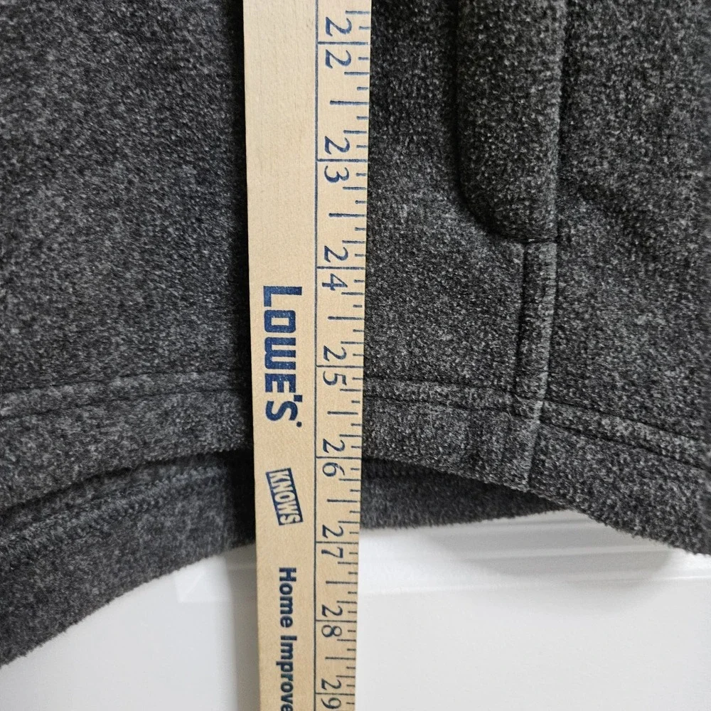 The North Face Mens Gray Full Zip Fleece Jacket Size Medium Pockets Logo Outdoor